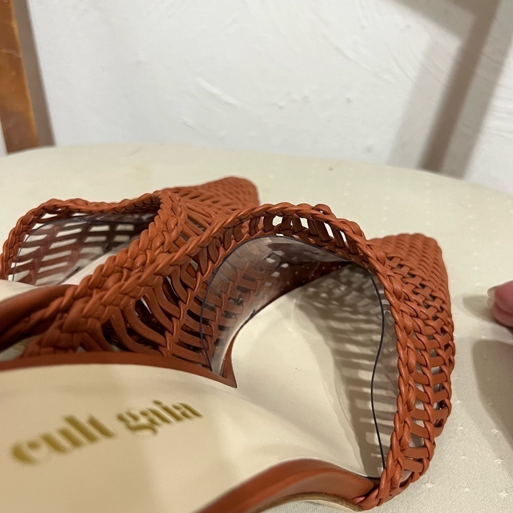 Cult Gaia Raya Woven leather mules in Spice | size 38 - Picture 8 of 8